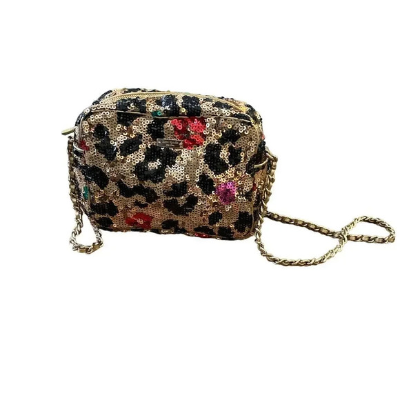 Kate Spade New York Multicolored Leopard Sequin Lauralee Crossbody Handbag - Picture 1 of 10